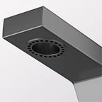 Mitigeur design pour lave main gris brossé