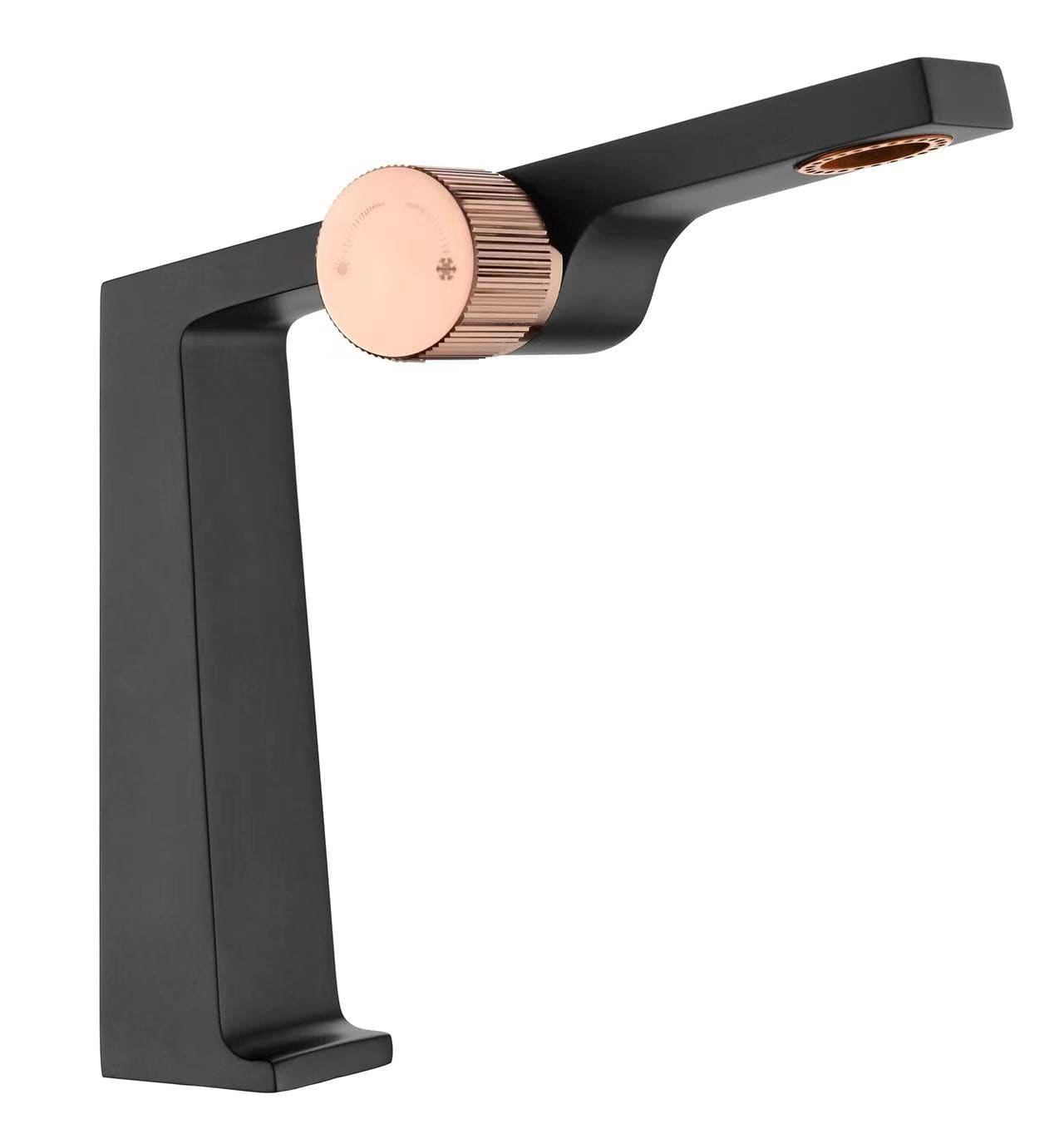 Mitigeur design pour lave main noir mat