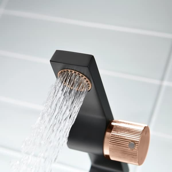 Mitigeur design pour lave main noir mat