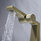 Mitigeur design pour lave main or brossé