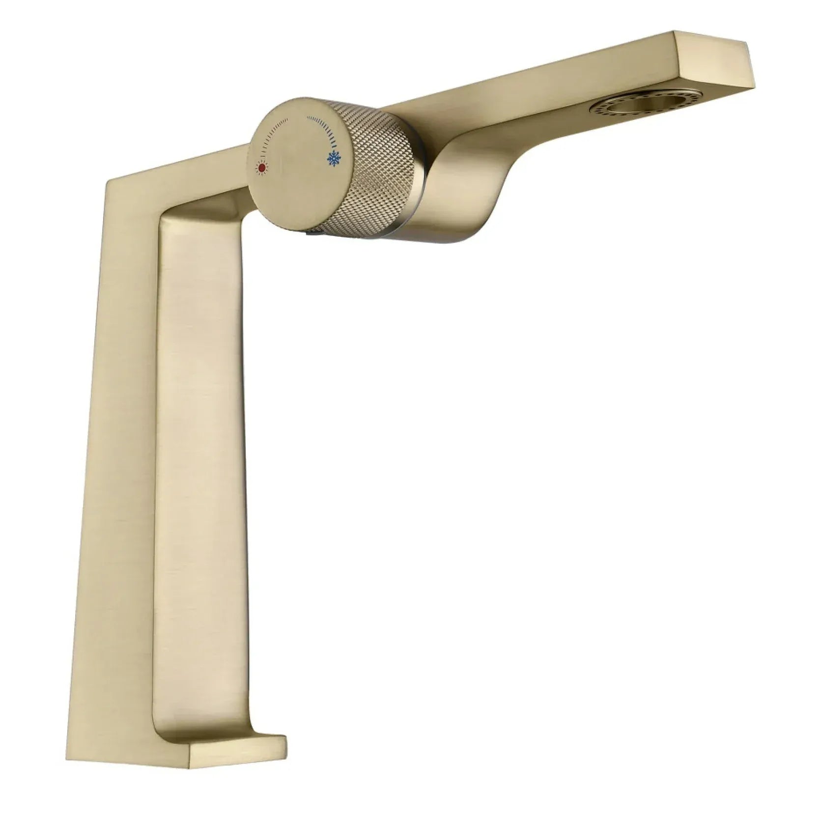 Mitigeur design pour lave main or brossé