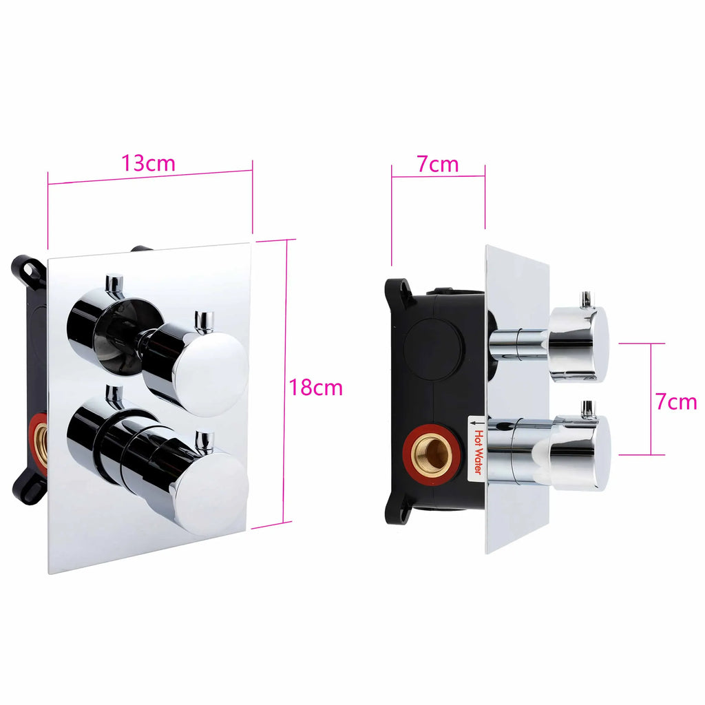 Mitigeur douche encastrable thermostatique chromé