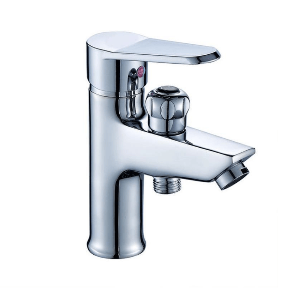 Mitigeur douchette de salle de bain chromé