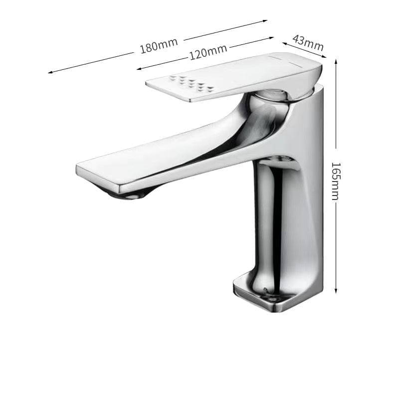 Mitigeur en laiton de salle de bain chromé