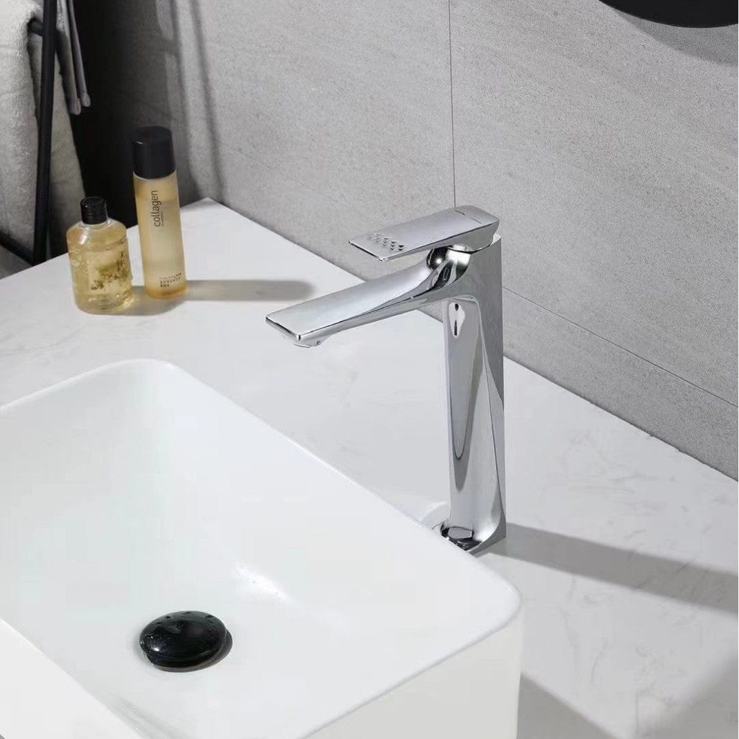 Mitigeur en laiton de salle de bain chromé