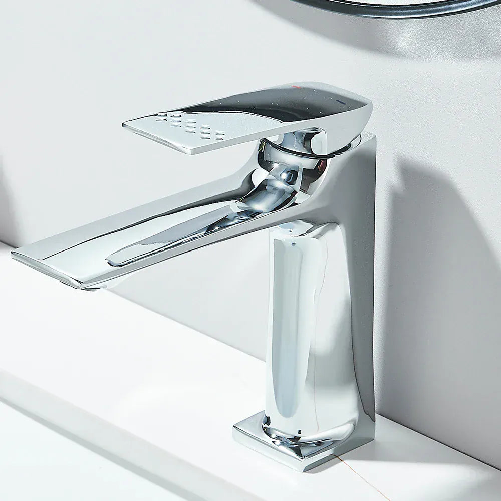 Mitigeur en laiton de salle de bain chromé