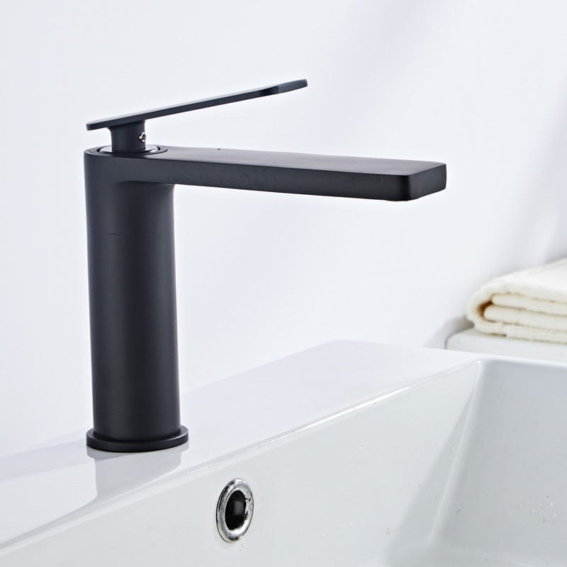 Mitigeur en laiton noir mat