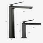 Mitigeur en laiton noir mat