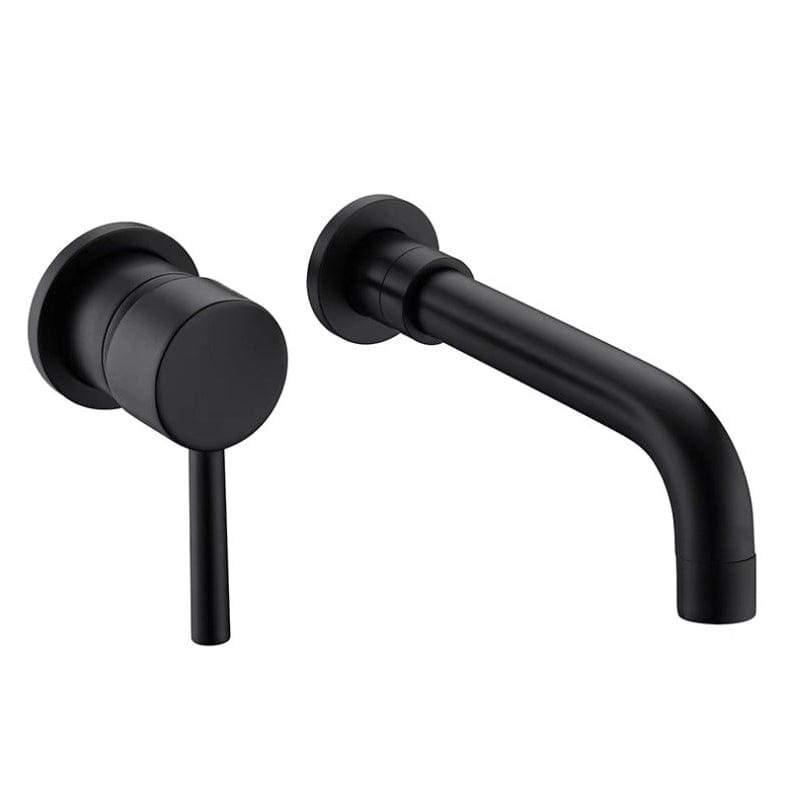 Mitigeur encastrable de lavabo noir mat
