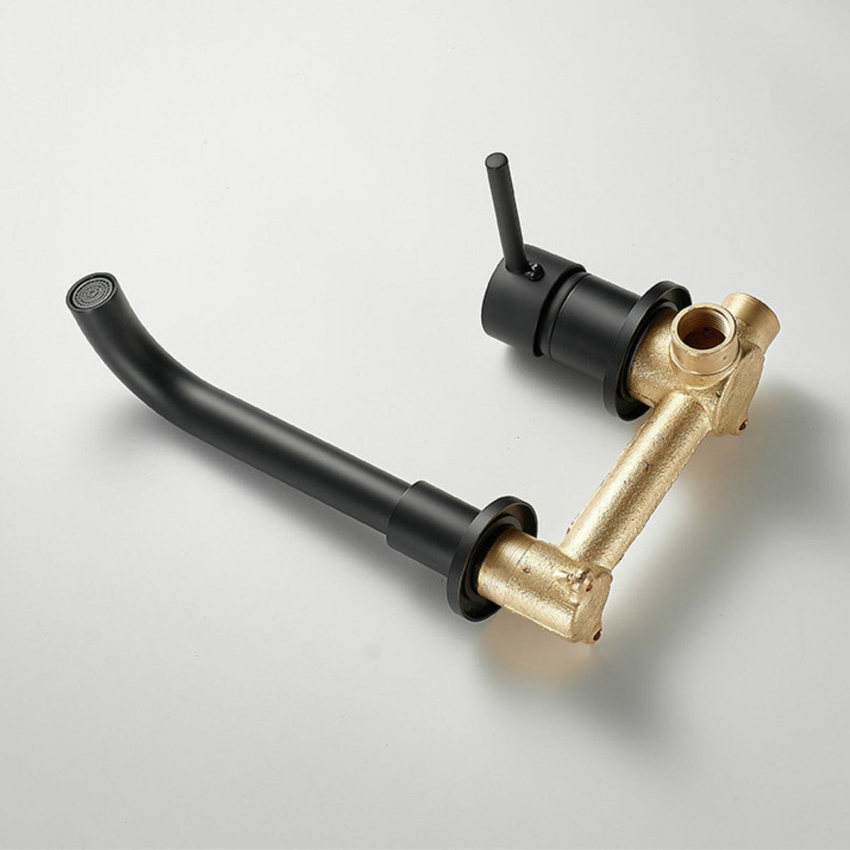 Mitigeur encastrable de lavabo noir mat