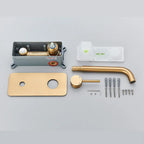 Mitigeur encastré or brossé