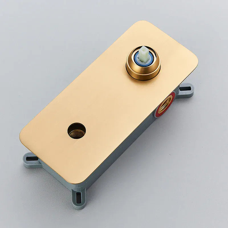 Mitigeur encastré or brossé