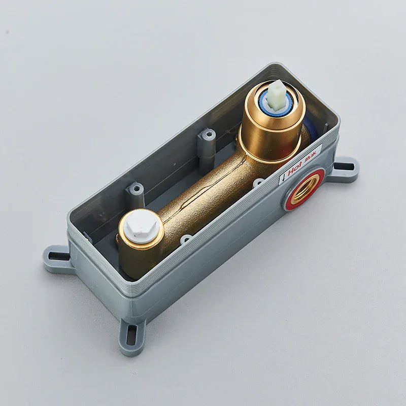 Mitigeur encastré or brossé