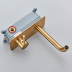 Mitigeur encastré or brossé