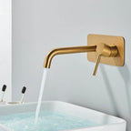 Mitigeur encastré or brossé