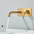 Mitigeur encastré or brossé