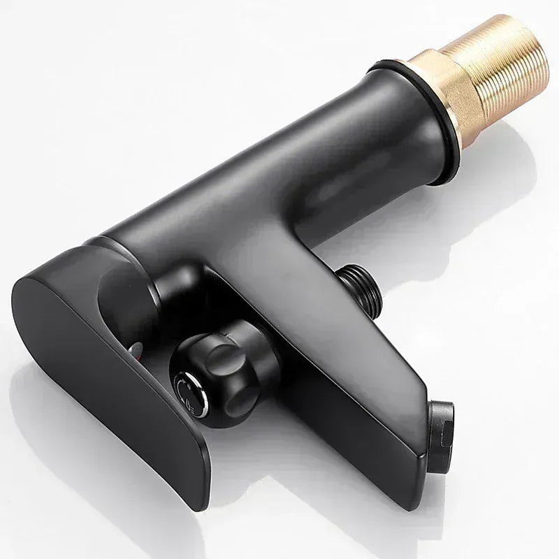 Mitigeur et pommeau de douche noir