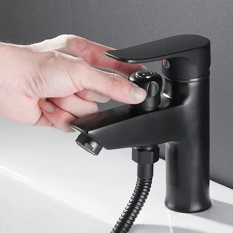 Mitigeur et pommeau de douche noir