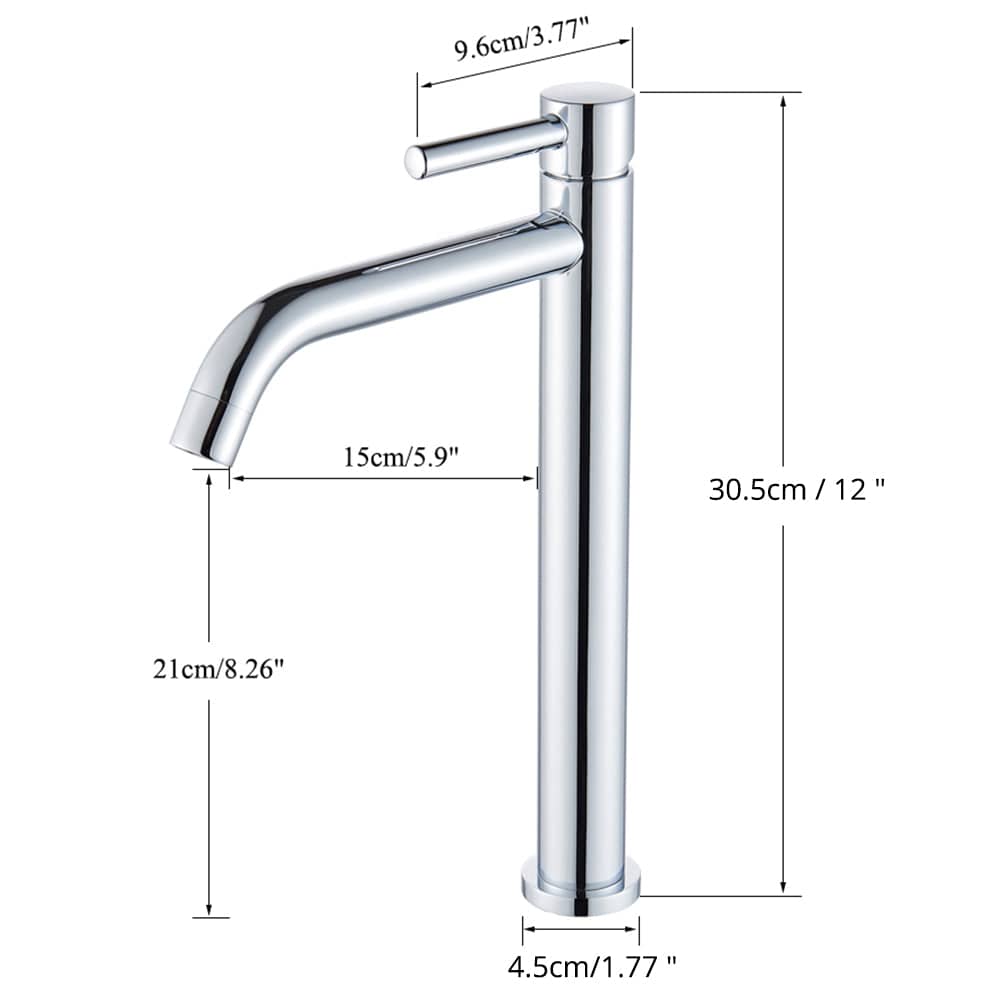 Mitigeur haut de lavabo chromé