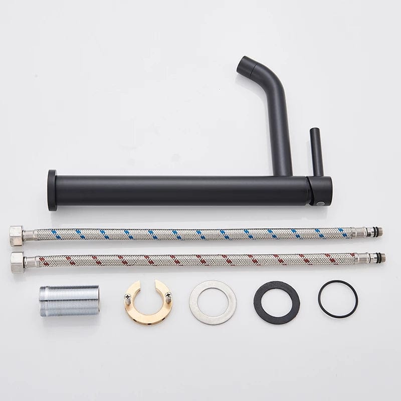 Mitigeur haut de lavabo noir mat