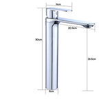 Mitigeur haut de salle de bain noir mat