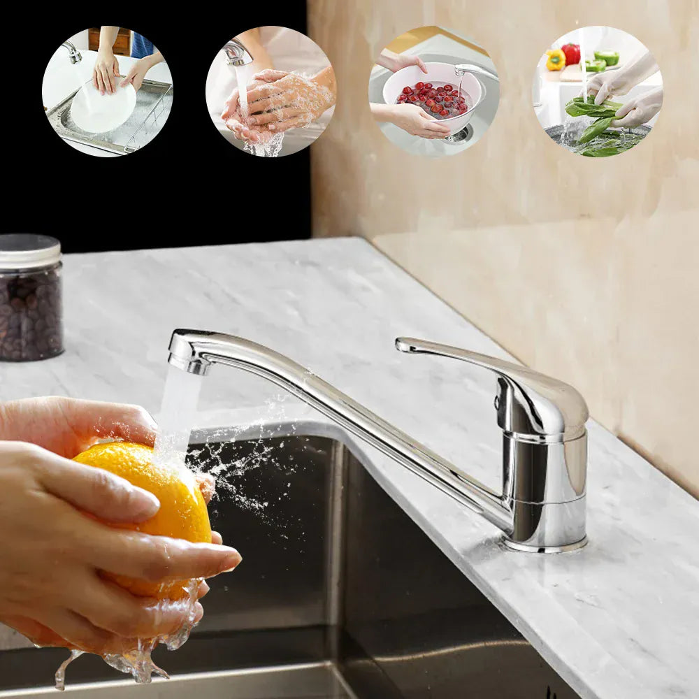 Mitigeur pour évier de cuisine chromé