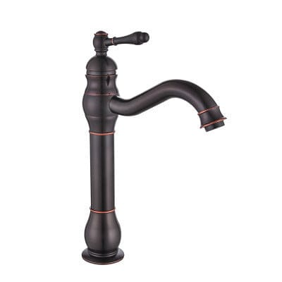 Mitigeur rétro de salle de bain noir mat