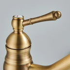 Mitigeur rétro de salle de bain or brossé