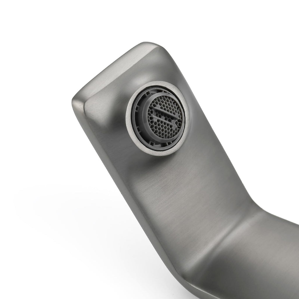 Mitigeur sans contact gris brossé