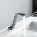 Mitigeur sans contact gris brossé