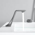 Mitigeur sans contact gris brossé