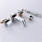 Robinet de baignoire avec douchette chromé