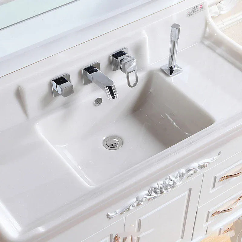 Robinet de baignoire avec douchette chromé