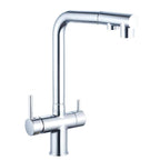 Robinet de cuisine avec douchette extractible chromé