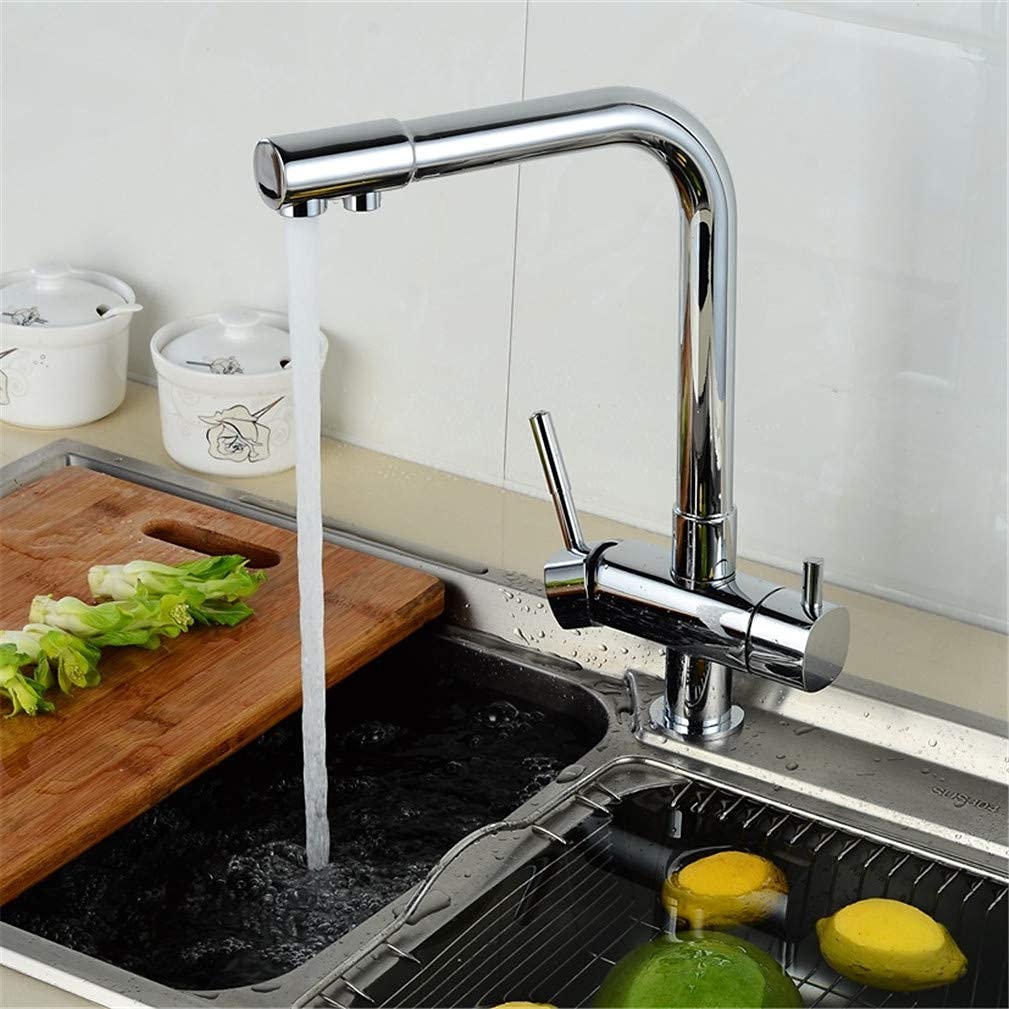 Robinet de cuisine avec douchette extractible chromé