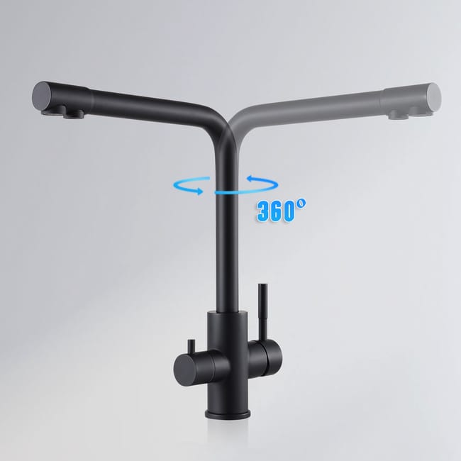 Robinet de cuisine avec douchette extractible chromé