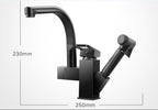 Robinet de cuisine mitigeur avec douchette noir mat
