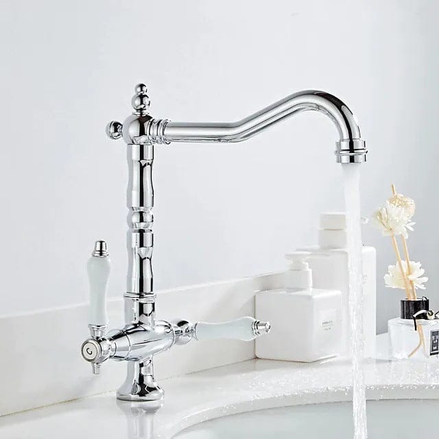 Robinet de salle de bain vintage chromé