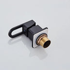 Robinet et douchette de lavabo noir mat