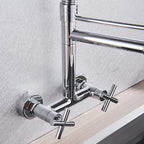 Robinet mural de cuisine chromé