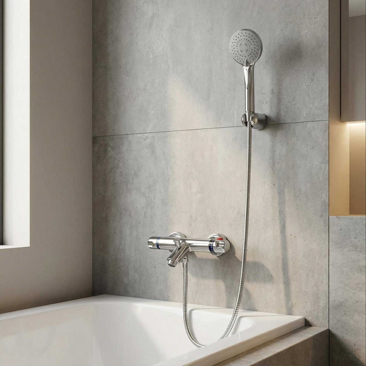 Robinet thermostatique avec pommeau