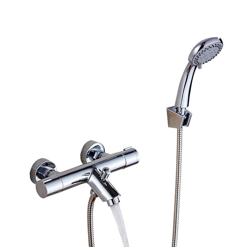 Robinet thermostatique de salle de bain chromé