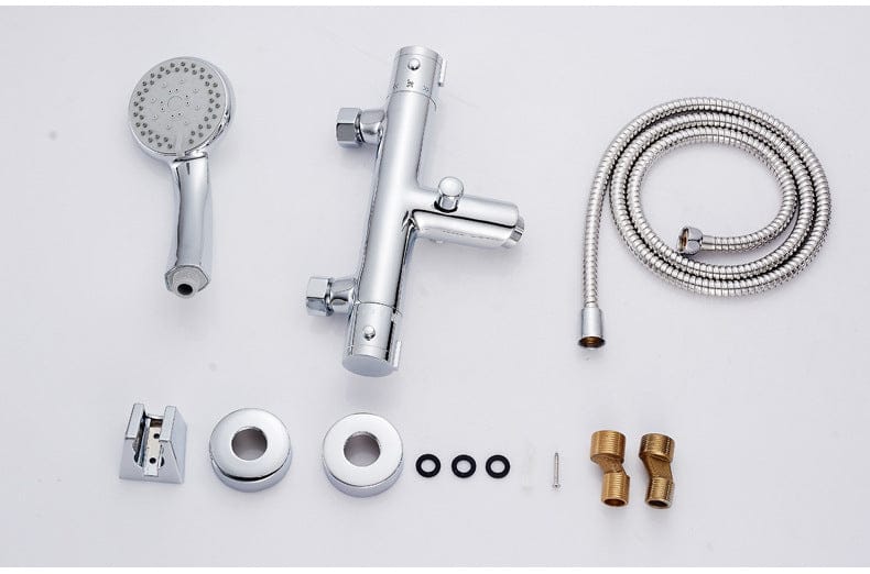 Robinet thermostatique de salle de bain chromé