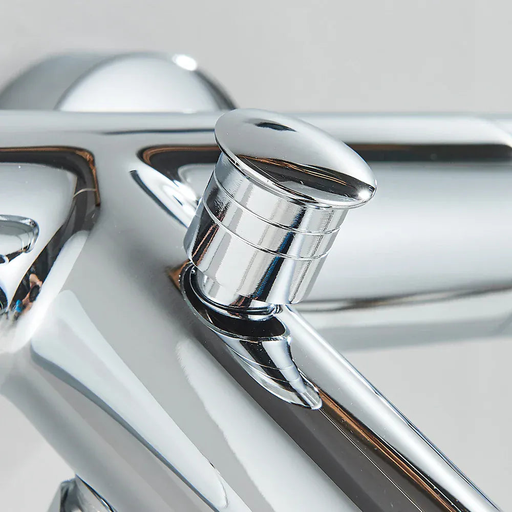 Robinet thermostatique de salle de bain chromé