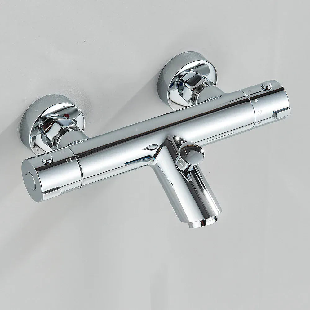 Robinet thermostatique de salle de bain chromé
