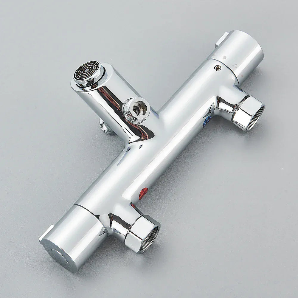 Robinet thermostatique de salle de bain chromé